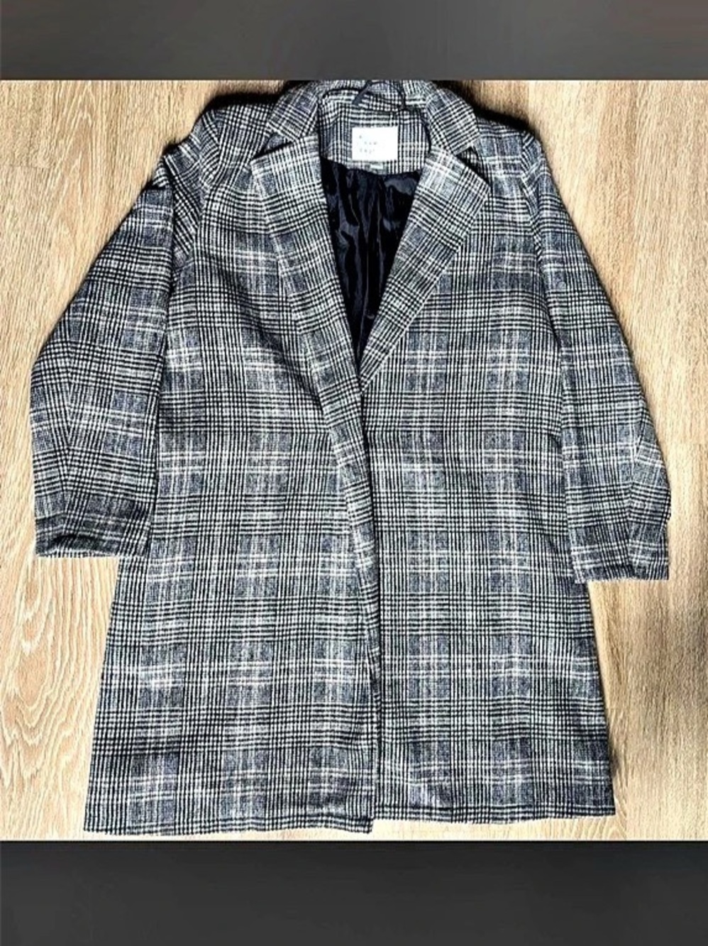 Universal Thread Plaid Wool Blend Coat